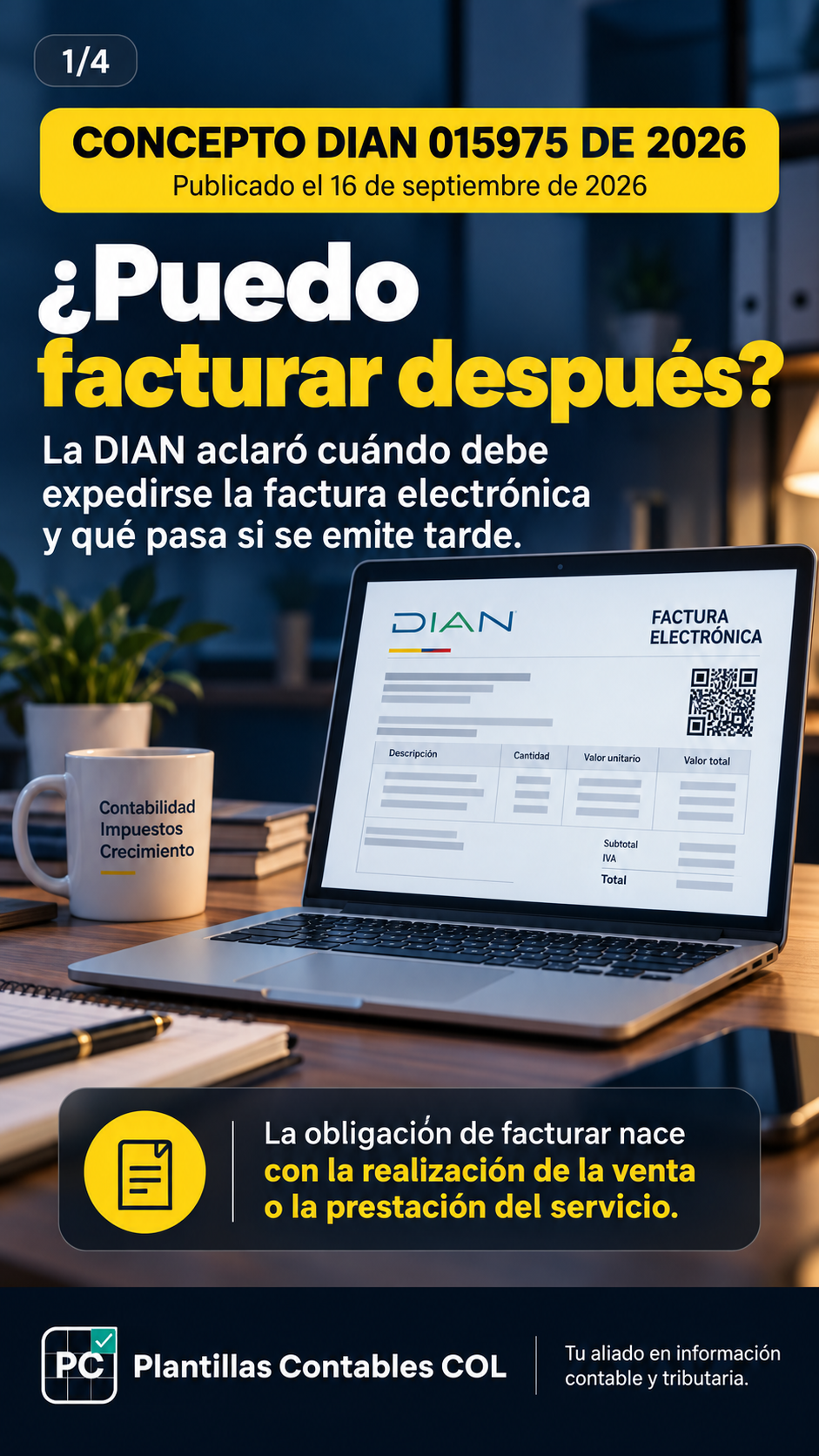 DIAN aclara qué pasa si una factura electrónica se expide tarde